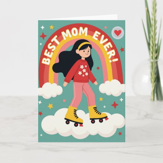 Joyful Roller Skate Rainbow Card カード (正面)