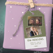 Joyful Scriptオリーブ・グリーン・ホリデー2写真 ギフトタグ