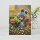 Joyful Scriptハッピーフォトホリデーカード (スタンド正面)