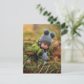 Joyful Scriptハッピーフォトホリデーカード シーズンカード (スタンド正面)