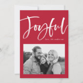 Joyful Script Red Photo シーズンカード (正面)