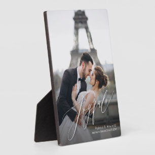 Joyful Script Tabletop Easel写真 フォトプラーク