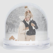 Joyful Script with Snowy Brushstroke Snow Globe (裏面)