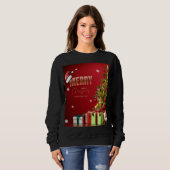 “Joyful Season クリスマスTシャツ” スウェットシャツ (正面フル)