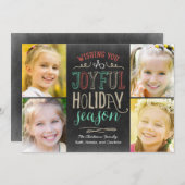 Joyful Season Holidayフォトカード シーズンカード (正面/裏面)