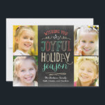 Joyful Season Holidayフォトカード シーズンカード<br><div class="desc">ベリ祝ーモダン・ベリスタイリッシュー・スウィートからのシーズンとホリデーカード。休暇コレクションの詳細については、WWW.BERRYBERRYSWEET.COMをスタイリッシュ参照してください。</div>