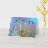 Joyful, Serene, Stories in Nature Dew Drop カード (黄色い花)