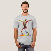 Joyful Skeleton: Dance of Colors Tシャツ (正面フル)
