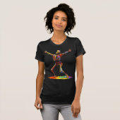Joyful Skeleton: Dance of Colors Tシャツ (正面フル)