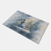 Joyful Snowman ドアマット (アングル)