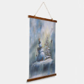 Joyful Snowman by Jason Street 吊り下げ型タペストリー (傾斜あり)