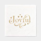 Joyful Sparkling Foil Napkin 箔ナプキン (正面)