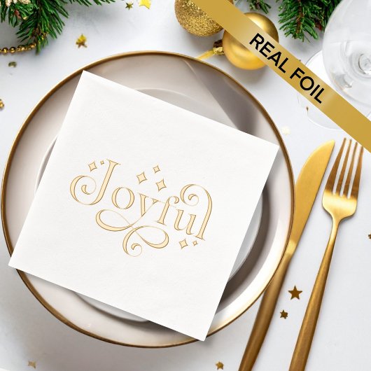 Joyful Sparkling Foil Napkin 箔ナプキン