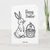 Joyful Spring Rabbit Art Card カード (正面)