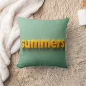 Joyful Summers Mango Pillow for Sunny Vibes クッション (ブランケット)