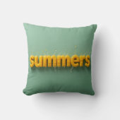 Joyful Summers Mango Pillow for Sunny Vibes クッション (正面)