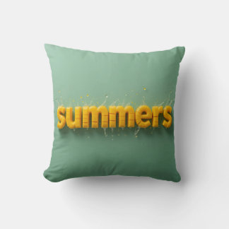 Joyful Summers Mango Pillow for Sunny Vibes クッション
