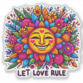 Joyful Sun and Dataスタンプ(フローラ) シール (正面)