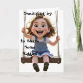 Joyful Swing – モーショングリーティングカードの笑い カード (正面)