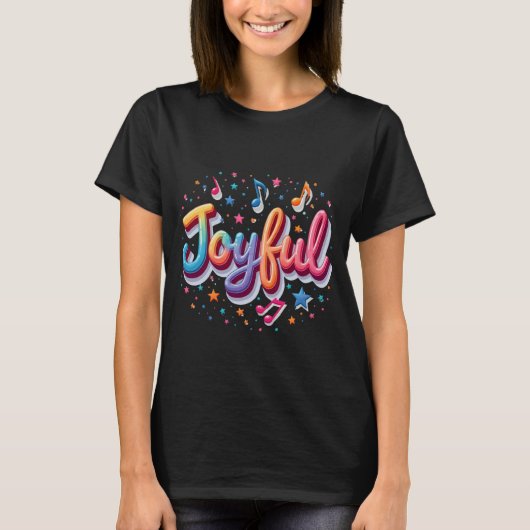 Joyful Tシャツ – 前向き肯定Tシャツデザイン (正面)