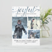JOYFUL Tidings Photo Color Matchingタイポグラフィ シーズンカード (スタンド正面)