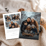 Joyful Tidings Winter Family Photo Christmas Card シーズンカード<br><div class="desc">今季は暖かい「喜ばしい知り合い」を、最も大切な人々のためにデザインされた祝心地よい冬のフォトカードで送る。このミニマルなデザインはお気に入りの、あなたの家族の瞬間を前面と中央に置く – 雪のスナップショット、バンドルされたスマイル、および休日を特別にする全ての魔法に最適。あなたは近くであろうと遠くであろうと、このカードは、あなたの愛する人々を心のこもった暖かさと時代を超越したスタイルで少し近づける。</div>