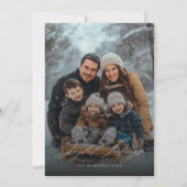 Joyful Tidings Winter Family Photo Christmas Card シーズンカード (正面)