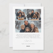 Joyful Tidings Winter Family Photo Christmas Card シーズンカード (裏面)