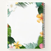 Joyful Tiger Cubバックパックとコーヒー ノートブック (裏面)