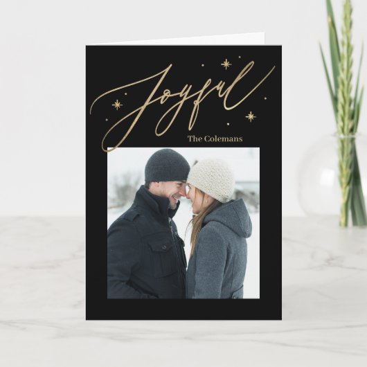 Joyful Times 1フォトホリデーカード シーズンカード (正面)