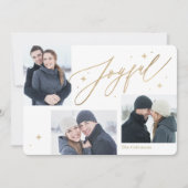 Joyful Times 3写真ホリデーフォトカード シーズンカード (正面)