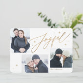 Joyful Times 3写真ホリデーフォトカード シーズンカード (スタンド正面)