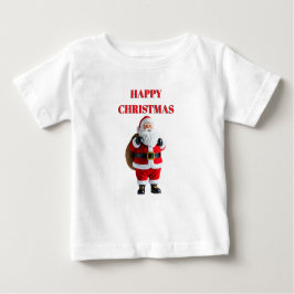 「Joyful Times: Happy Christmas Kids T-Shirt」 ベビーTシャツ