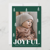 Joyful Trees Green 2 写真 シーズンカード (正面)