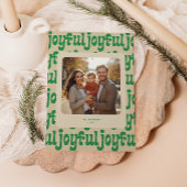 Joyful Typography Pattern Photo シーズンカード