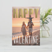 Joyful Valentine's Day PhotoPop Sunset Background シーズンカード (スタンド正面)