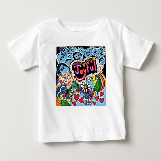 Joyful Vibes Celebrate Happiness & Togetherness ベビーTシャツ (正面)