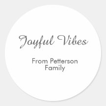 Joyful Vibes red Christmas add family name date 