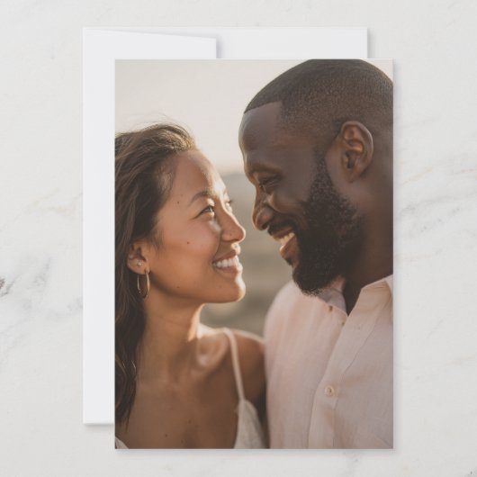 Joyful Warm Realistic Photo 招待状 (正面)