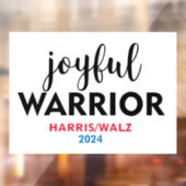 JOYFUL WARRIOR KAMALA HARRIS TIM WALZ 2024 ウィンドウサイン (シート2)