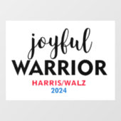 JOYFUL WARRIOR KAMALA HARRIS TIM WALZ 2024 ウィンドウサイン (シート)