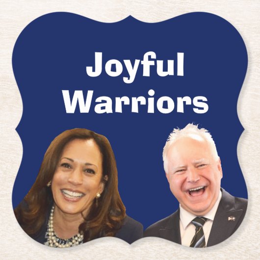 Joyful Warriors HarrisとWalz ペーパーコースター (正面)