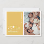 Joyful We Adore You | クリスマスの賛美歌 ホリデーフォト シーズンカード (正面)