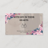Joyful wedding invitation card エンクロージャーカード (正面)