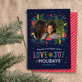 Joyful Whimsy Holiday Photo Card シーズンカード