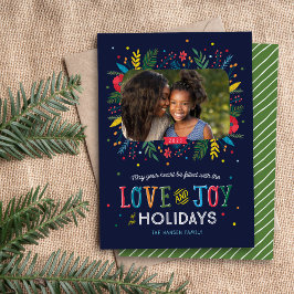 Joyful Whimsy Holiday Photo Card シーズンカード