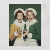 Joyful Winter Champagne Celebration ポストカード (正面)