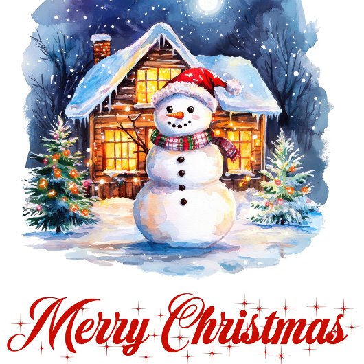 Joyful winter scene Christmas greeting card シーズンカード