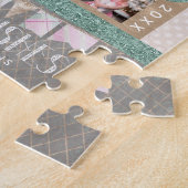 Joyful Wishesクリスマス6カスタムフォトコラージュ ジグソーパズル (側面)