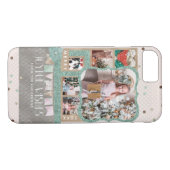 Joyful Wishesクリスマス6カスタムフォトコラージュ Case-Mate iPhoneケース (裏面(横))